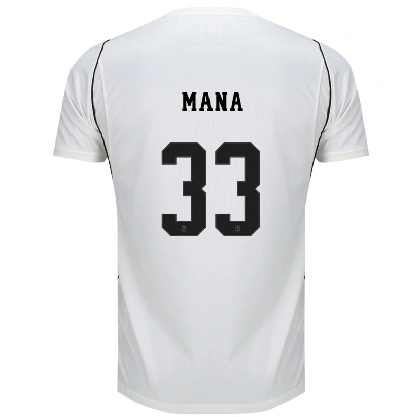 Danxen Dames Léo Mana #33 Wit Zwart Rood Thuisshirt Thuistenue 2026/27 T-Shirt België
