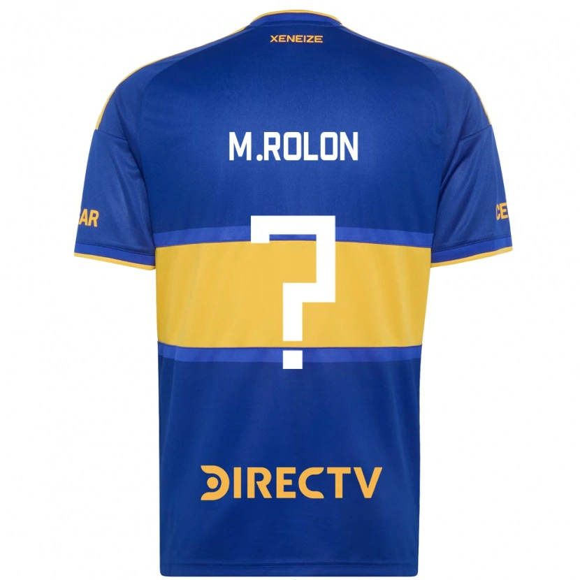 Danxen Dames Maximiliano Rolon #0 Koninklijk Blauw Geel Thuisshirt Thuistenue 2026/27 T-Shirt België