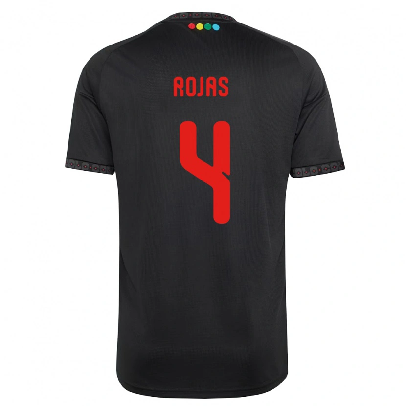 Danxen Dames Javier Rojas #4 Zwart Rood Uitshirt Uittenue 2026/27 T-Shirt België
