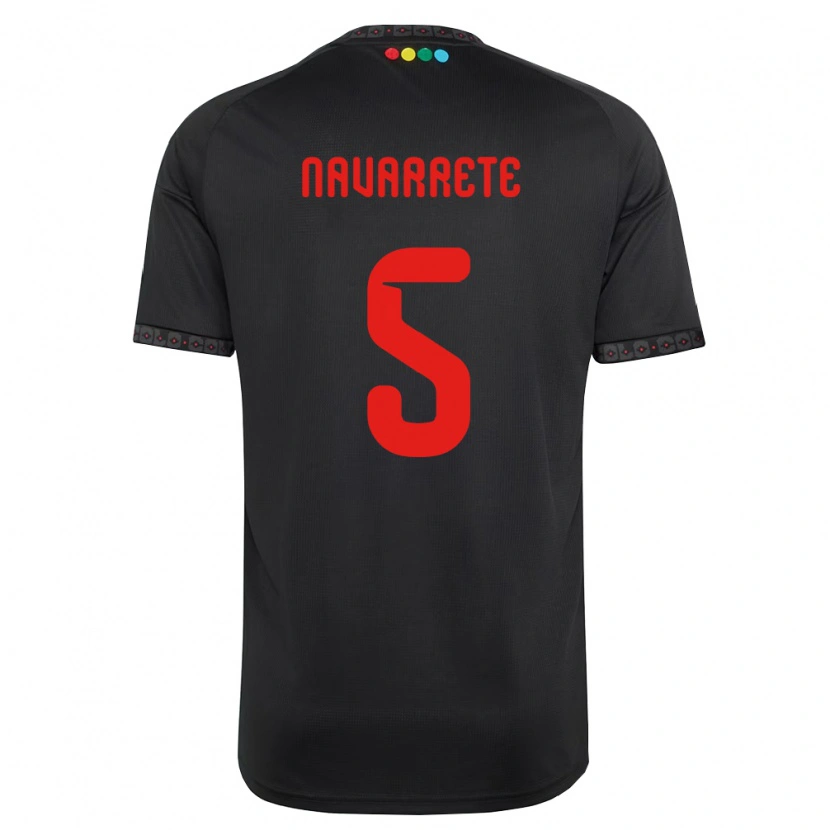 Danxen Dames Martín Navarrete #5 Zwart Rood Uitshirt Uittenue 2026/27 T-Shirt België