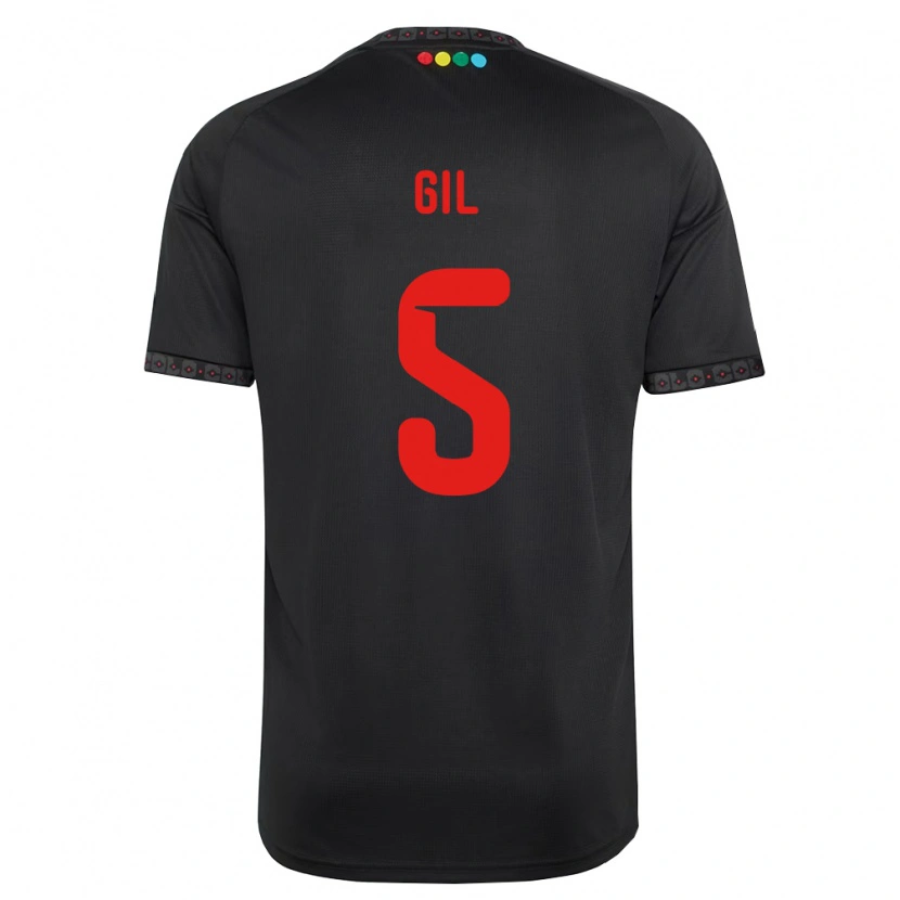 Danxen Dames Leonardo Gil #5 Zwart Rood Uitshirt Uittenue 2026/27 T-Shirt België