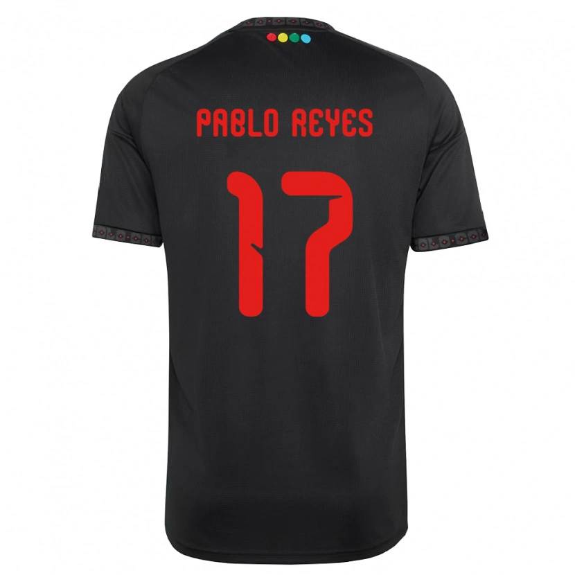 Danxen Dames Juan Pablo Reyes #17 Zwart Rood Uitshirt Uittenue 2026/27 T-Shirt België