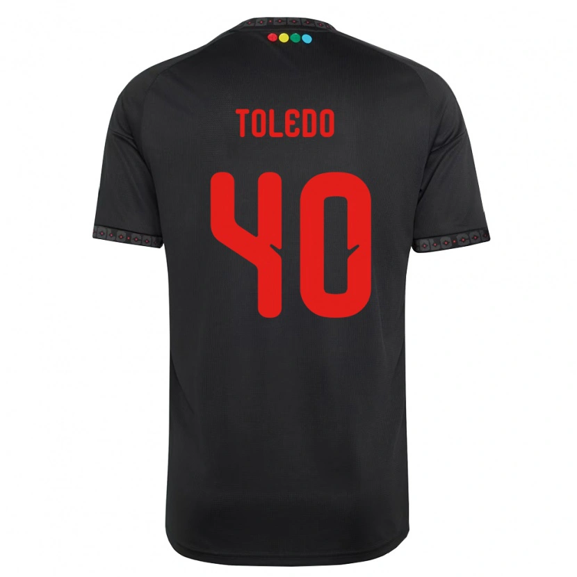 Danxen Dames Miguel Toledo #40 Zwart Rood Uitshirt Uittenue 2026/27 T-Shirt België
