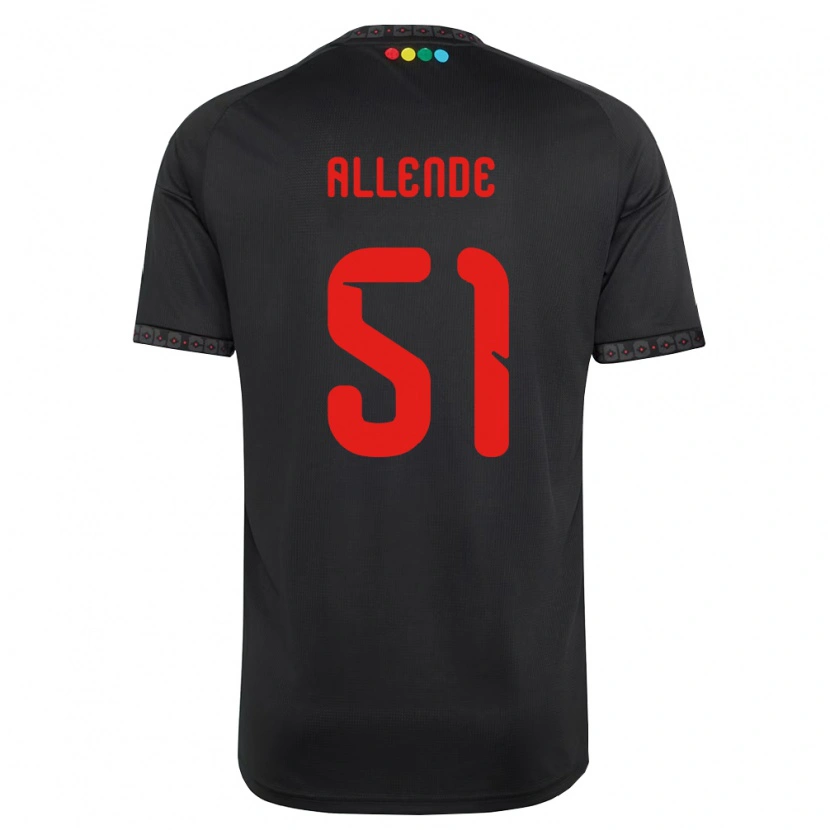 Danxen Dames Pierre Allende #51 Zwart Rood Uitshirt Uittenue 2026/27 T-Shirt België