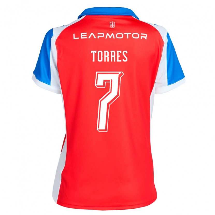 Danxen Dames Joaquín Torres #7 Rood Blauw Uitshirt Uittenue 2026/27 T-Shirt België