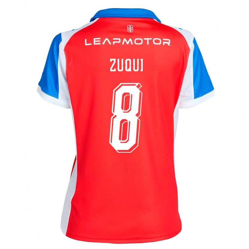 Danxen Dames Fernando Zuqui #8 Rood Blauw Uitshirt Uittenue 2026/27 T-Shirt België
