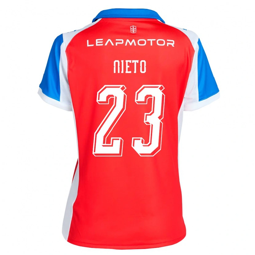 Danxen Dames Byron Nieto #23 Rood Blauw Uitshirt Uittenue 2026/27 T-Shirt België