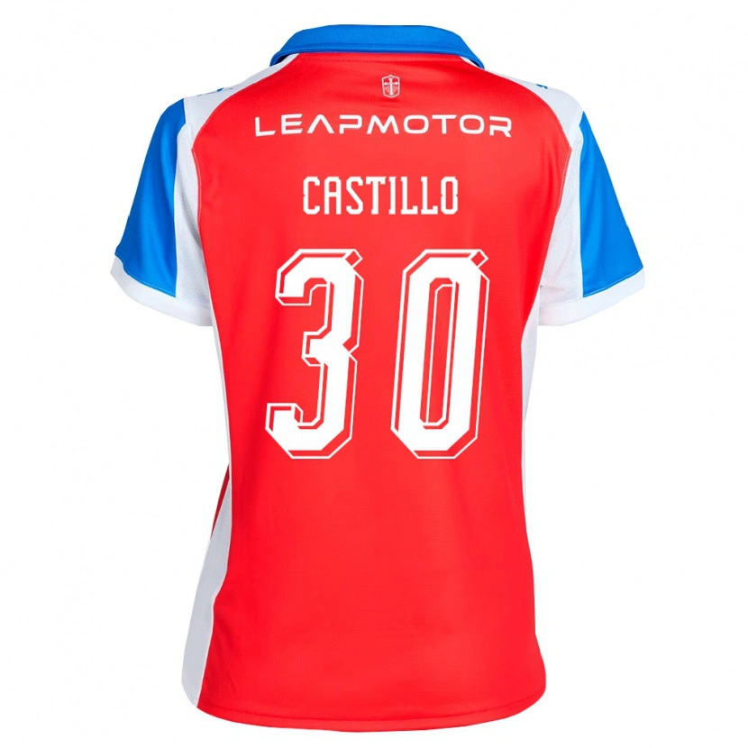 Danxen Dames Nicolas Castillo #30 Rood Blauw Uitshirt Uittenue 2026/27 T-Shirt België