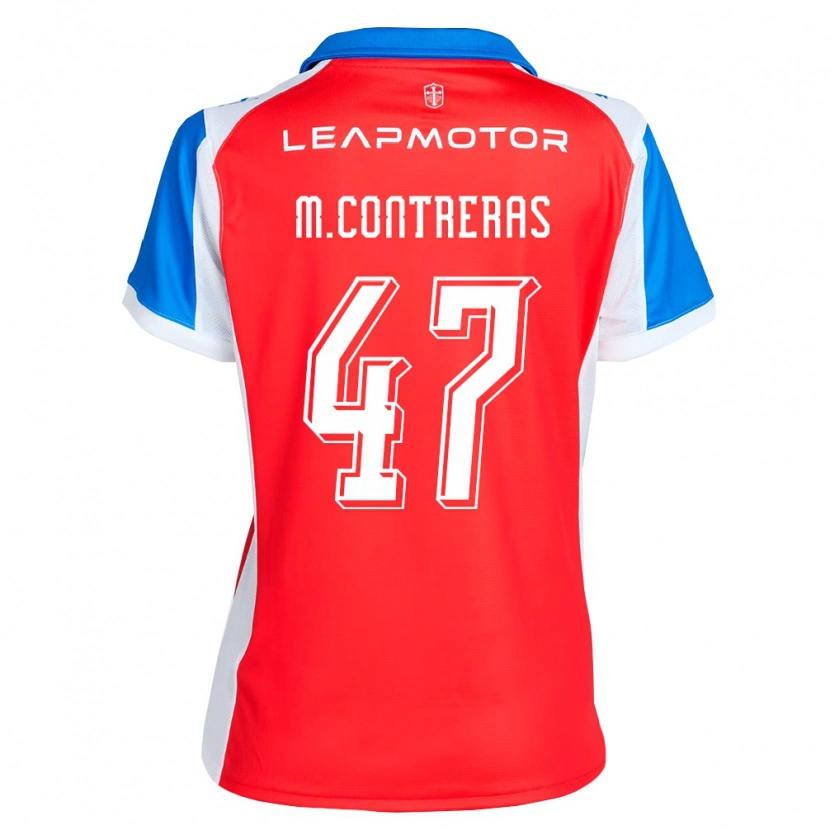 Danxen Dames Mathías Contreras #47 Rood Blauw Uitshirt Uittenue 2026/27 T-Shirt België