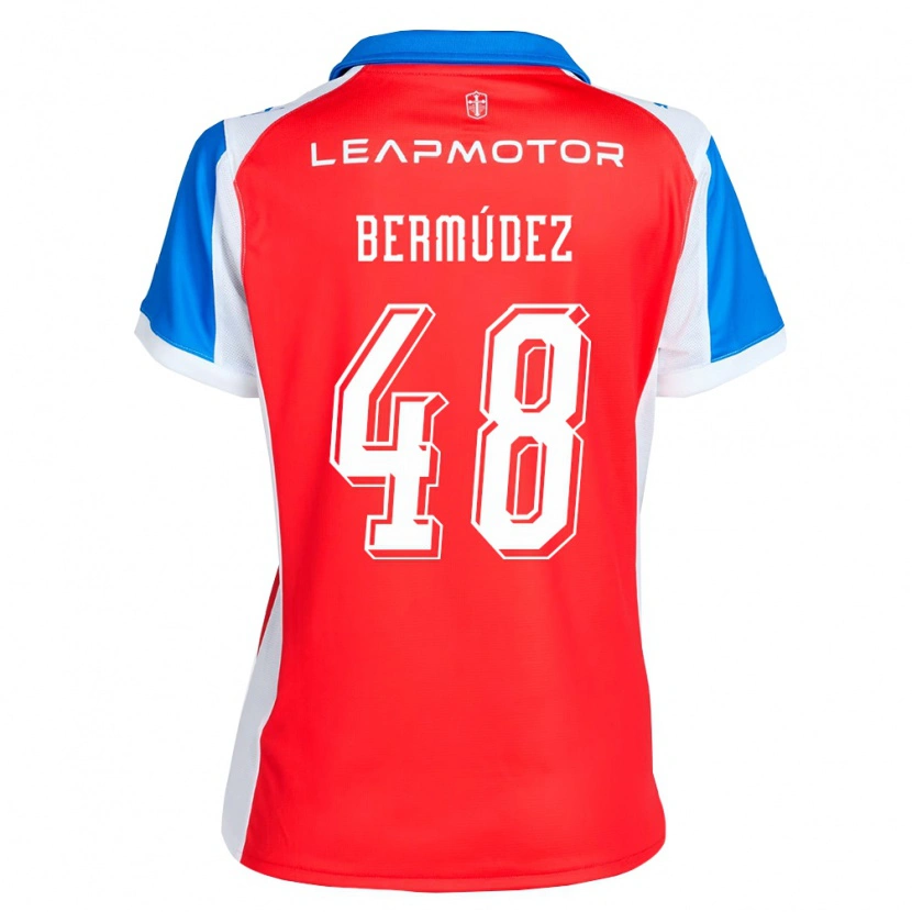 Danxen Dames Diego Bermúdez #48 Rood Blauw Uitshirt Uittenue 2026/27 T-Shirt België