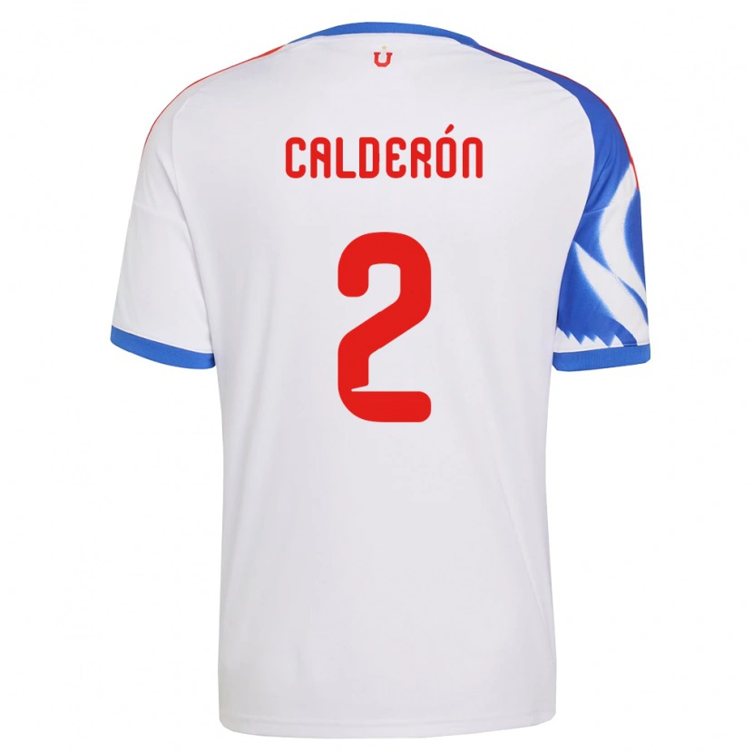 Danxen Dames Franco Calderón #2 Wit Marineblauw Uitshirt Uittenue 2026/27 T-Shirt België