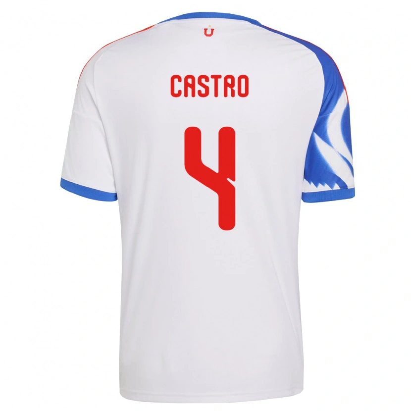 Danxen Dames José Ignacio Castro #4 Wit Marineblauw Uitshirt Uittenue 2026/27 T-Shirt België