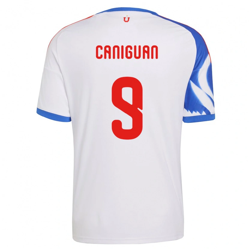 Danxen Dames Franchesca Caniguán #9 Wit Marineblauw Uitshirt Uittenue 2026/27 T-Shirt België