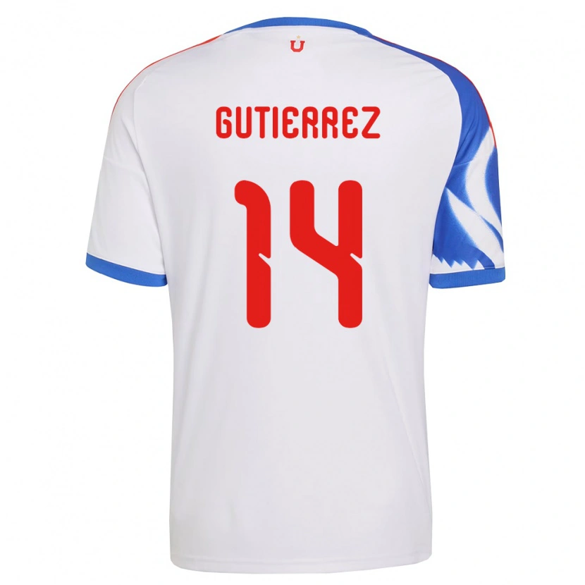 Danxen Dames Ana Gutiérrez #14 Wit Marineblauw Uitshirt Uittenue 2026/27 T-Shirt België