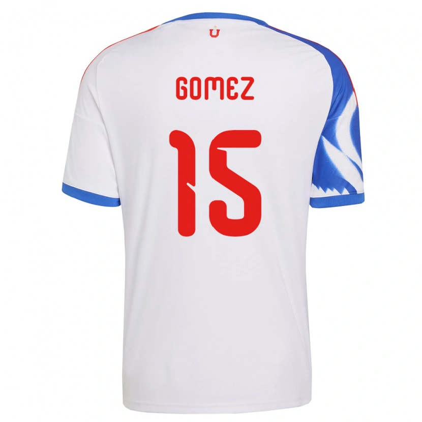 Danxen Dames Juan Pablo Gómez #15 Wit Marineblauw Uitshirt Uittenue 2026/27 T-Shirt België