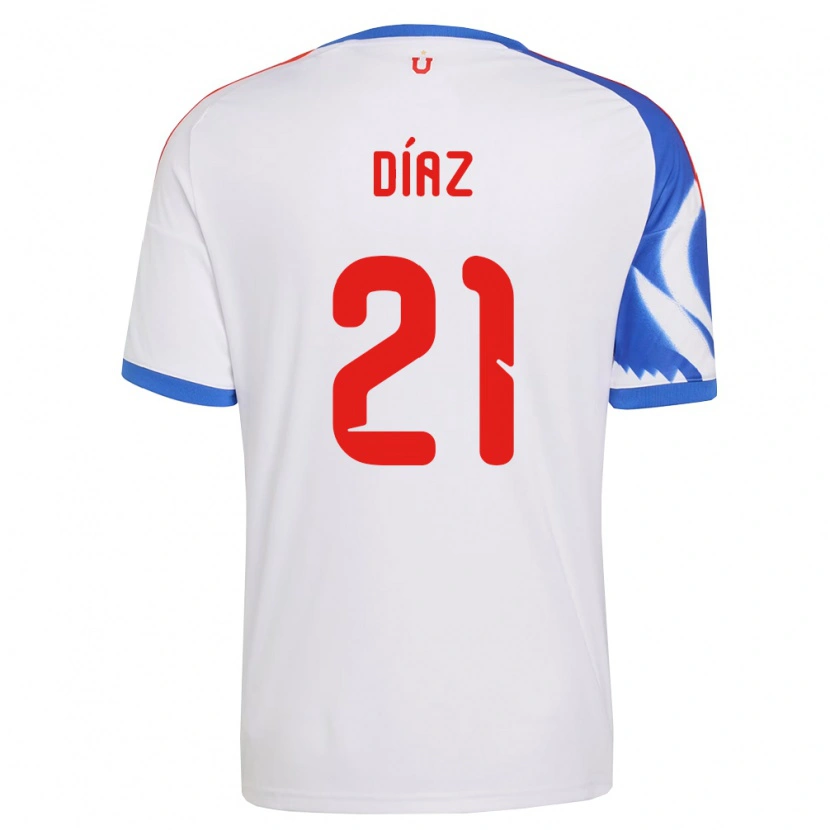 Danxen Dames Marcelo Díaz #21 Wit Marineblauw Uitshirt Uittenue 2026/27 T-Shirt België