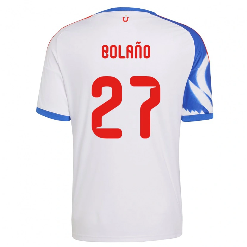 Danxen Dames Andrés Bolaño #27 Wit Marineblauw Uitshirt Uittenue 2026/27 T-Shirt België