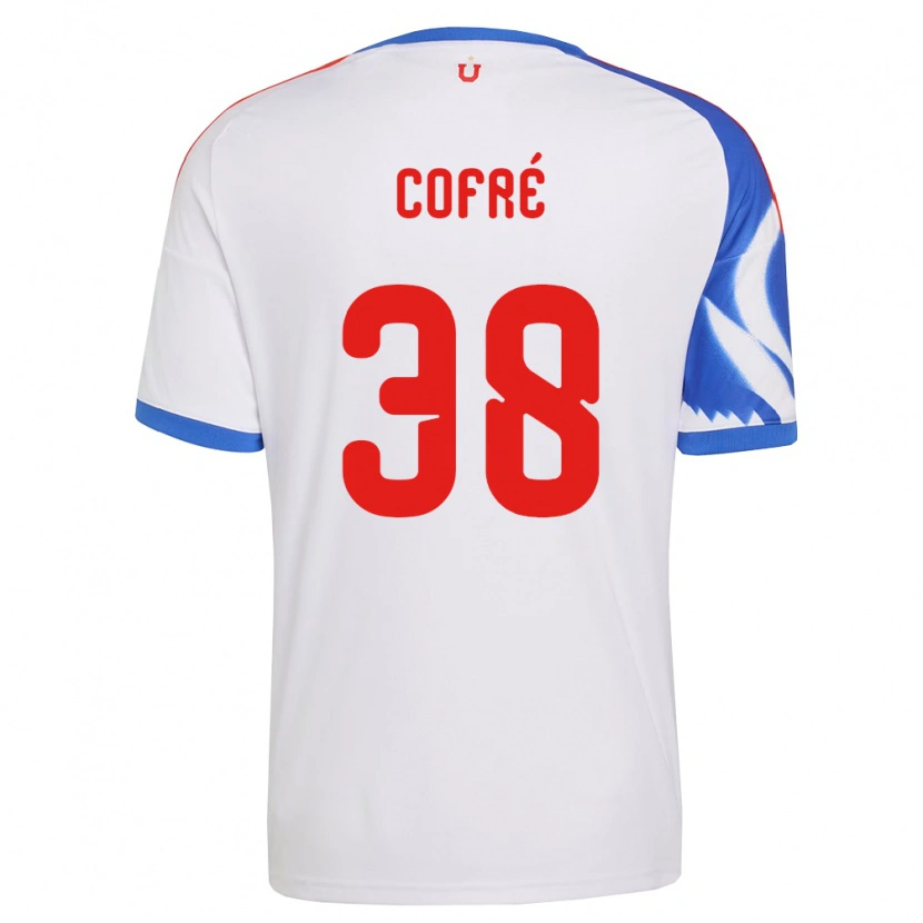Danxen Dames Diego Cofré #38 Wit Marineblauw Uitshirt Uittenue 2026/27 T-Shirt België
