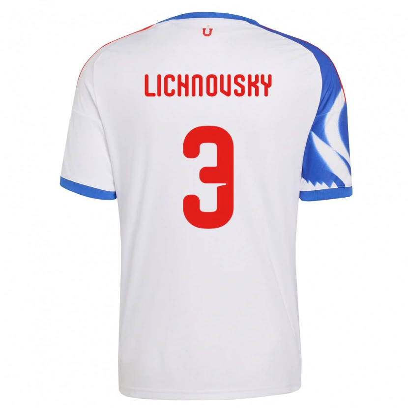 Danxen Dames Igor Lichnovsky #3 Wit Marineblauw Uitshirt Uittenue 2026/27 T-Shirt België