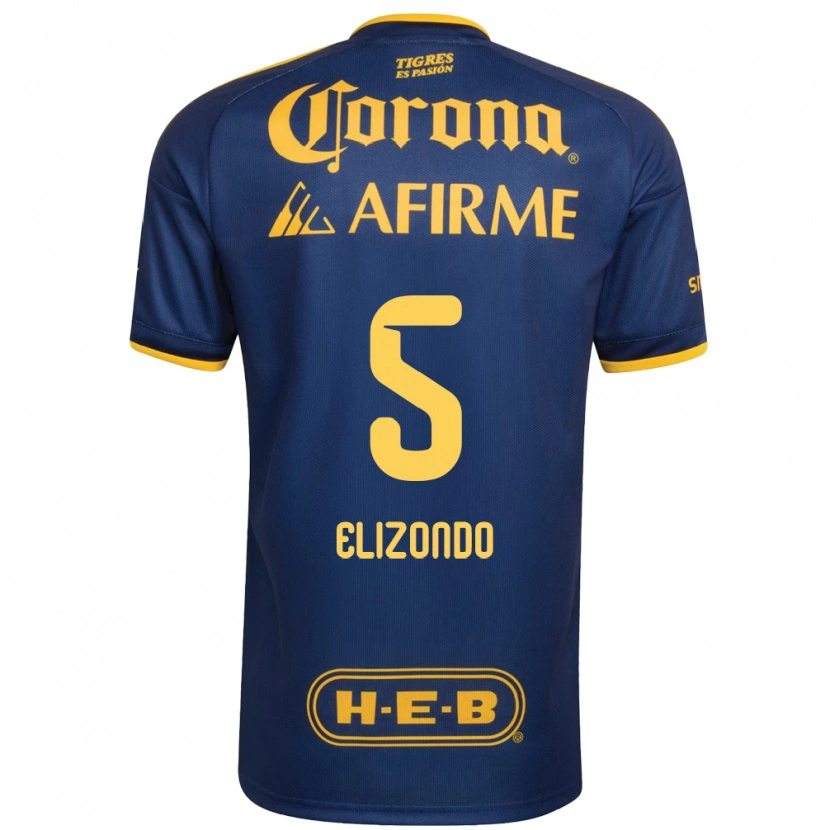 Danxen Dames Fernanda Elizondo #5 Koninklijk Blauw Geel Uitshirt Uittenue 2026/27 T-Shirt België