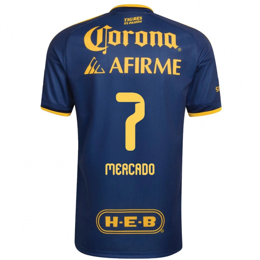 Danxen Dames Liliana Mercado #7 Koninklijk Blauw Geel Uitshirt Uittenue 2026/27 T-Shirt België