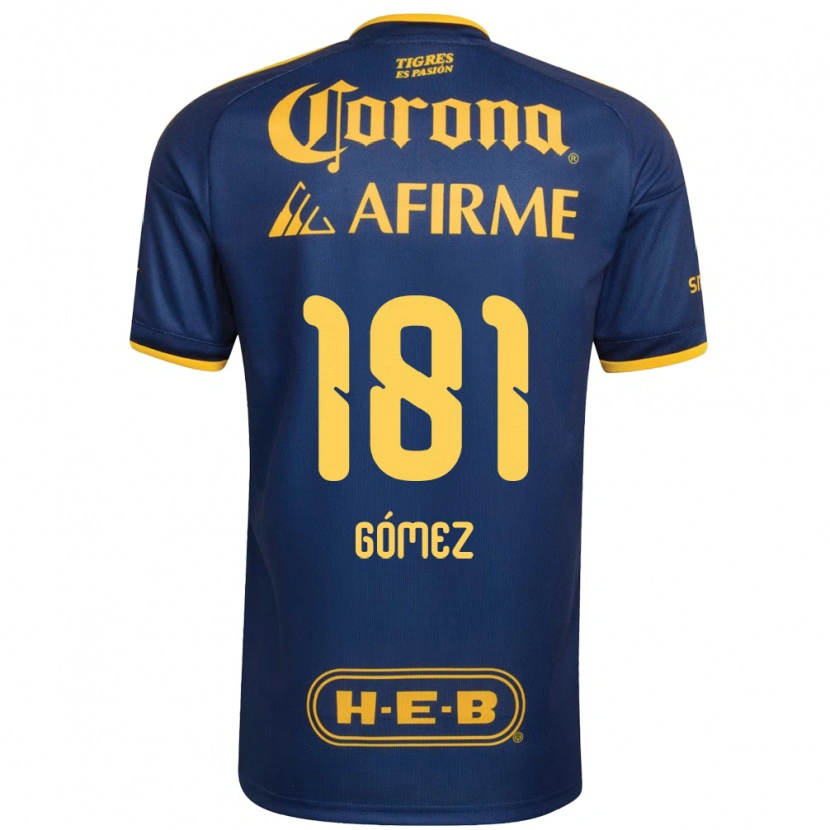 Danxen Dames Luis Gómez #181 Koninklijk Blauw Geel Uitshirt Uittenue 2026/27 T-Shirt België