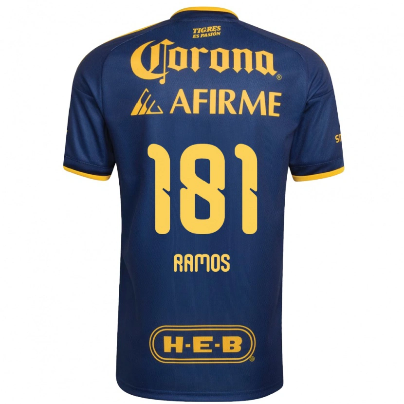 Danxen Dames Anthony Ramos #181 Koninklijk Blauw Geel Uitshirt Uittenue 2026/27 T-Shirt België