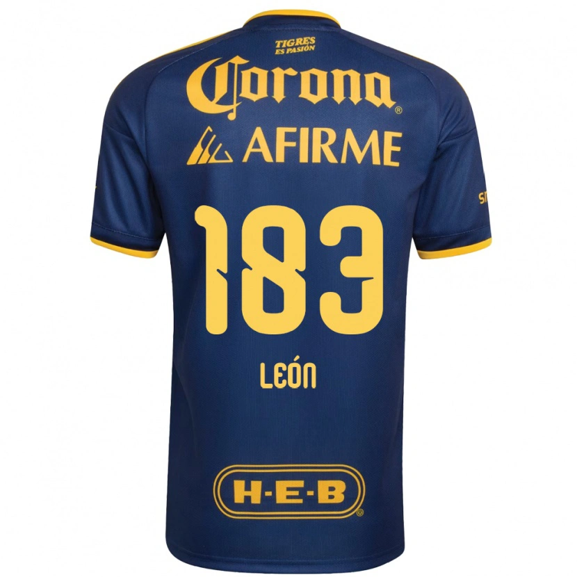 Danxen Dames Gabriel León #183 Koninklijk Blauw Geel Uitshirt Uittenue 2026/27 T-Shirt België
