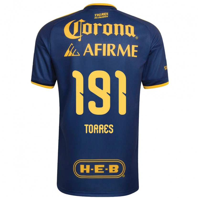 Danxen Dames Aldo Torres #191 Koninklijk Blauw Geel Uitshirt Uittenue 2026/27 T-Shirt België