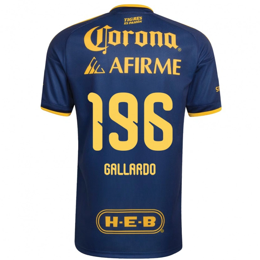 Danxen Dames Gael Gallardo #196 Koninklijk Blauw Geel Uitshirt Uittenue 2026/27 T-Shirt België