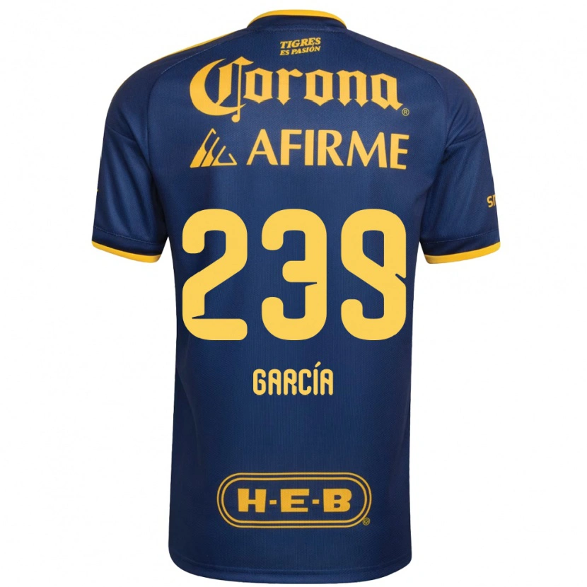 Danxen Dames Diego García #239 Koninklijk Blauw Geel Uitshirt Uittenue 2026/27 T-Shirt België