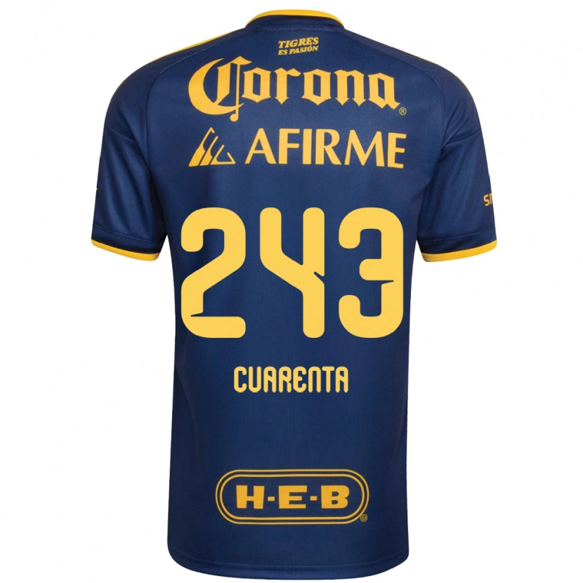 Danxen Dames Brandón Cuarenta #243 Koninklijk Blauw Geel Uitshirt Uittenue 2026/27 T-Shirt België