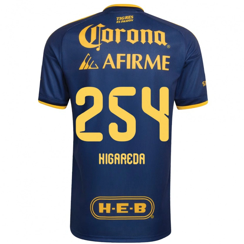 Danxen Dames Dorian Higareda #254 Koninklijk Blauw Geel Uitshirt Uittenue 2026/27 T-Shirt België
