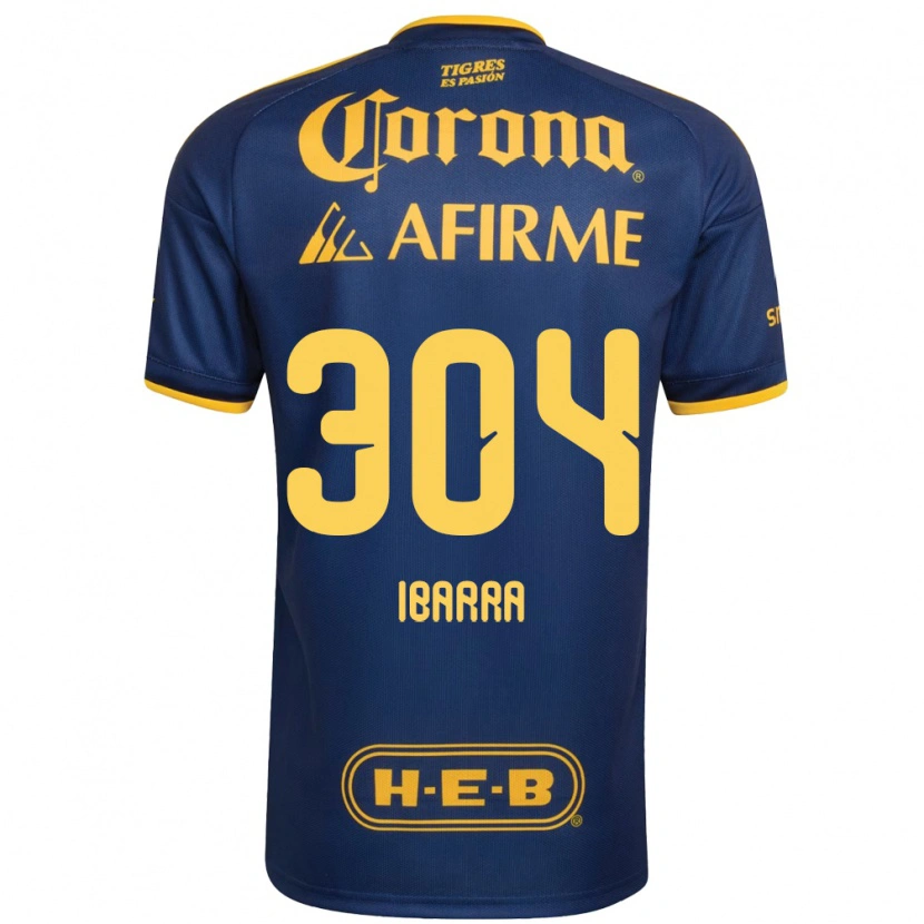 Danxen Dames Luis Ibarra #304 Koninklijk Blauw Geel Uitshirt Uittenue 2026/27 T-Shirt België