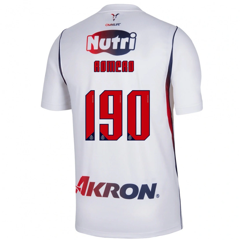 Danxen Dames Ángel Romero #190 Wit Marineblauw Rood Uitshirt Uittenue 2026/27 T-Shirt België