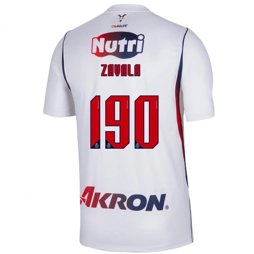 Danxen Dames Juan Zavala #190 Wit Marineblauw Rood Uitshirt Uittenue 2026/27 T-Shirt België