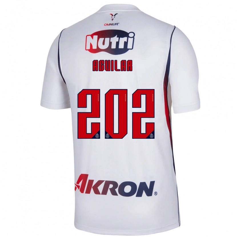 Danxen Dames Erick Aguilar #202 Wit Marineblauw Rood Uitshirt Uittenue 2026/27 T-Shirt België