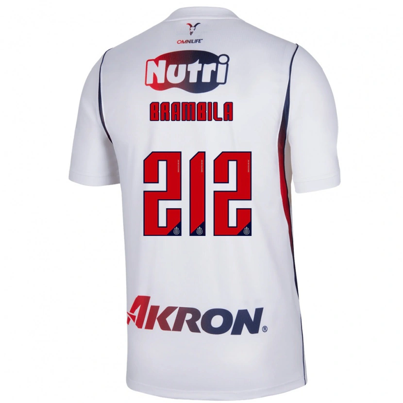 Danxen Dames Ángel Brambila #212 Wit Marineblauw Rood Uitshirt Uittenue 2026/27 T-Shirt België