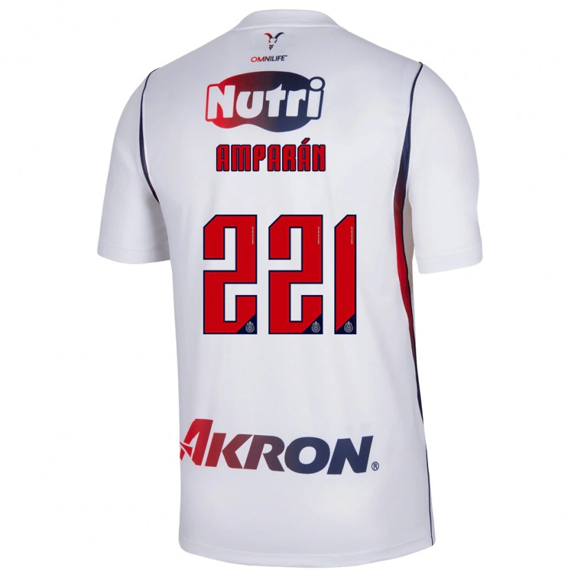 Danxen Dames Christian Amparán #221 Wit Marineblauw Rood Uitshirt Uittenue 2026/27 T-Shirt België