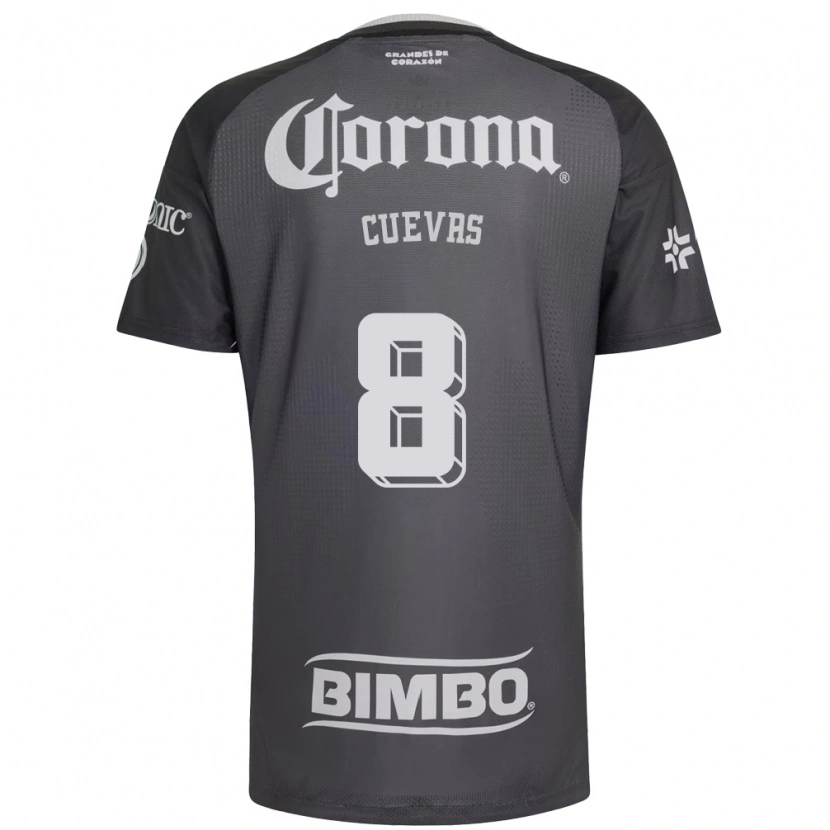 Danxen Dames Casandra Cuevas #8 Grijs Wit Zwart Uitshirt Uittenue 2026/27 T-Shirt België