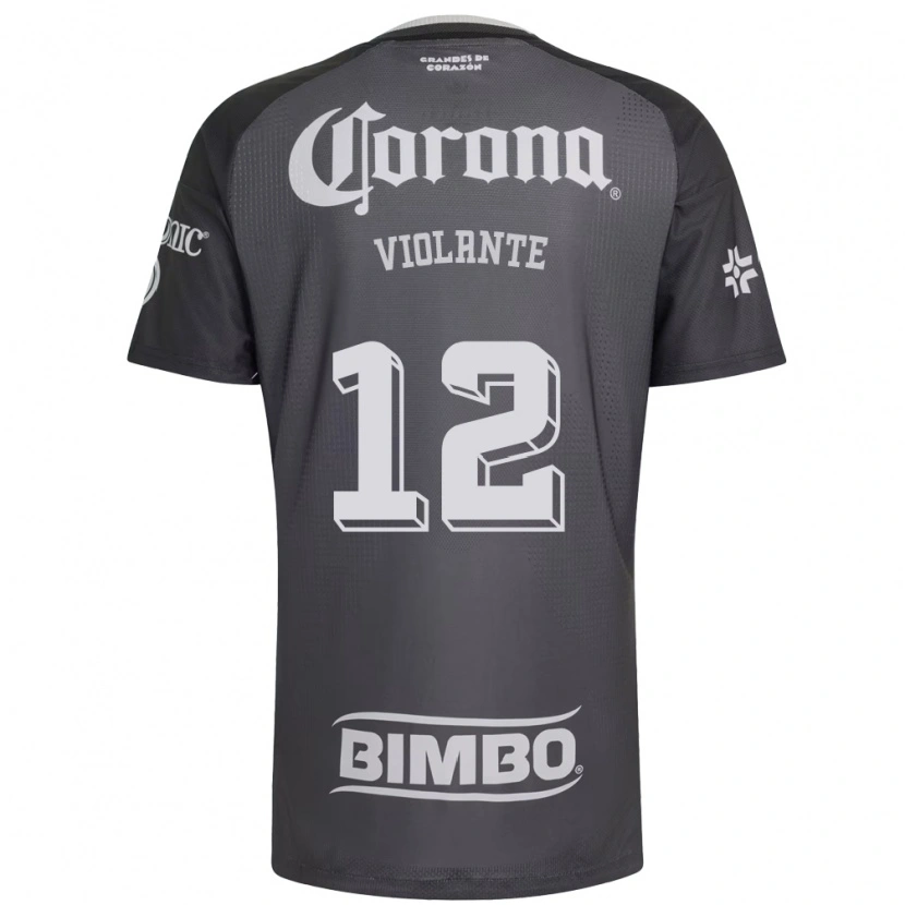 Danxen Dames Isaías Violante #12 Grijs Wit Zwart Uitshirt Uittenue 2026/27 T-Shirt België