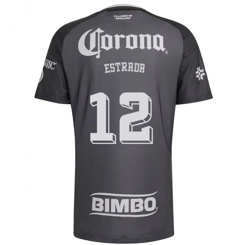 Danxen Dames Jonathan Estrada #12 Grijs Wit Zwart Uitshirt Uittenue 2026/27 T-Shirt België