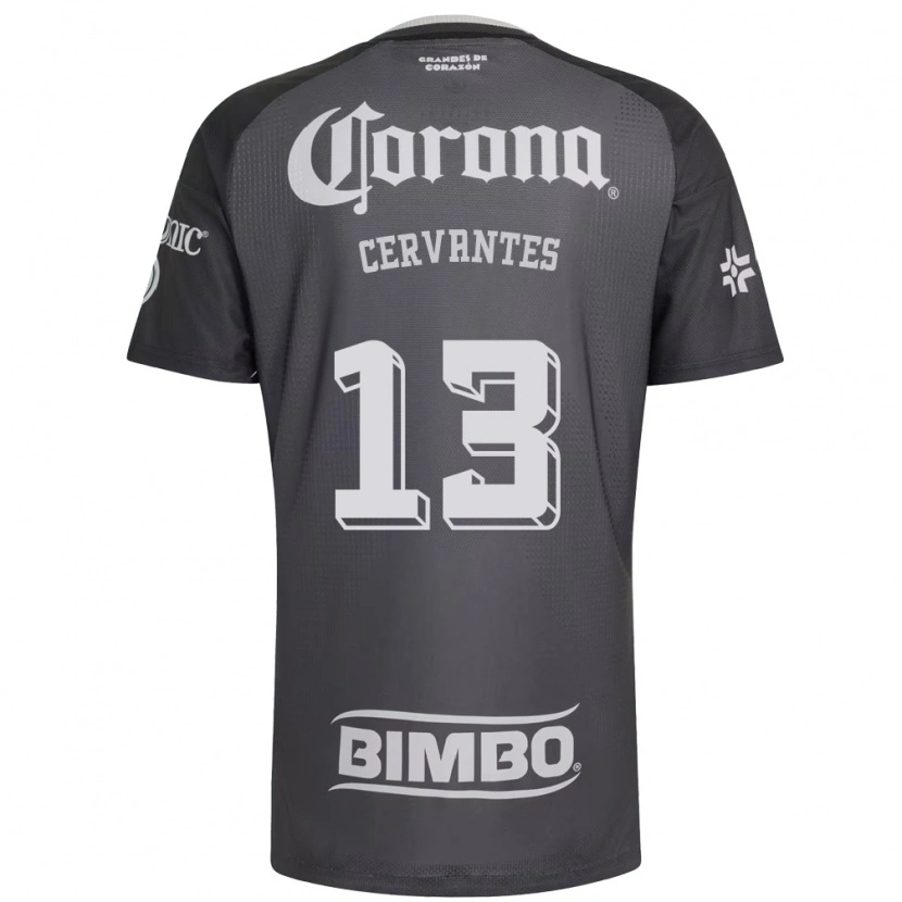 Danxen Dames Alan Cervantes #13 Grijs Wit Zwart Uitshirt Uittenue 2026/27 T-Shirt België
