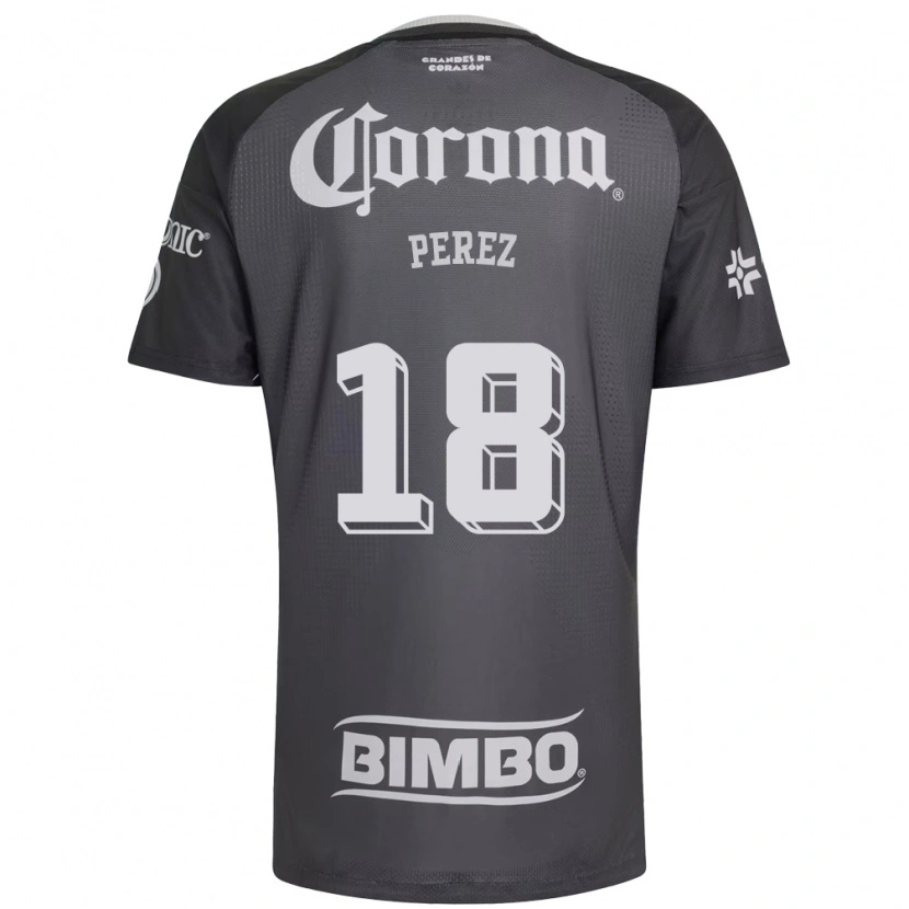 Danxen Dames Amanda Perez #18 Grijs Wit Zwart Uitshirt Uittenue 2026/27 T-Shirt België