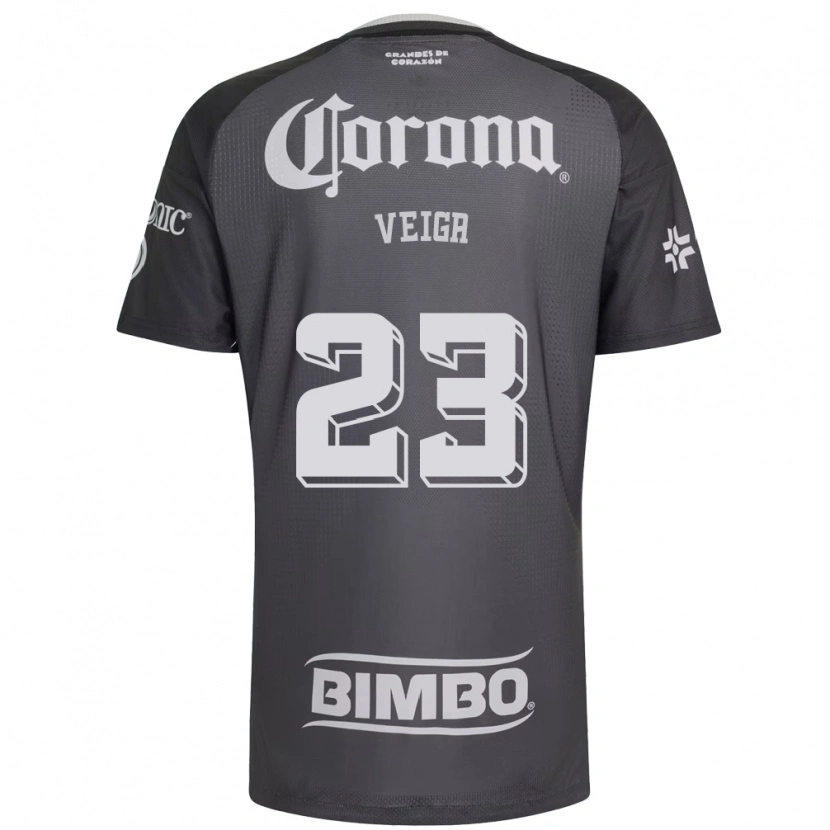 Danxen Dames Raphael Veiga #23 Grijs Wit Zwart Uitshirt Uittenue 2026/27 T-Shirt België