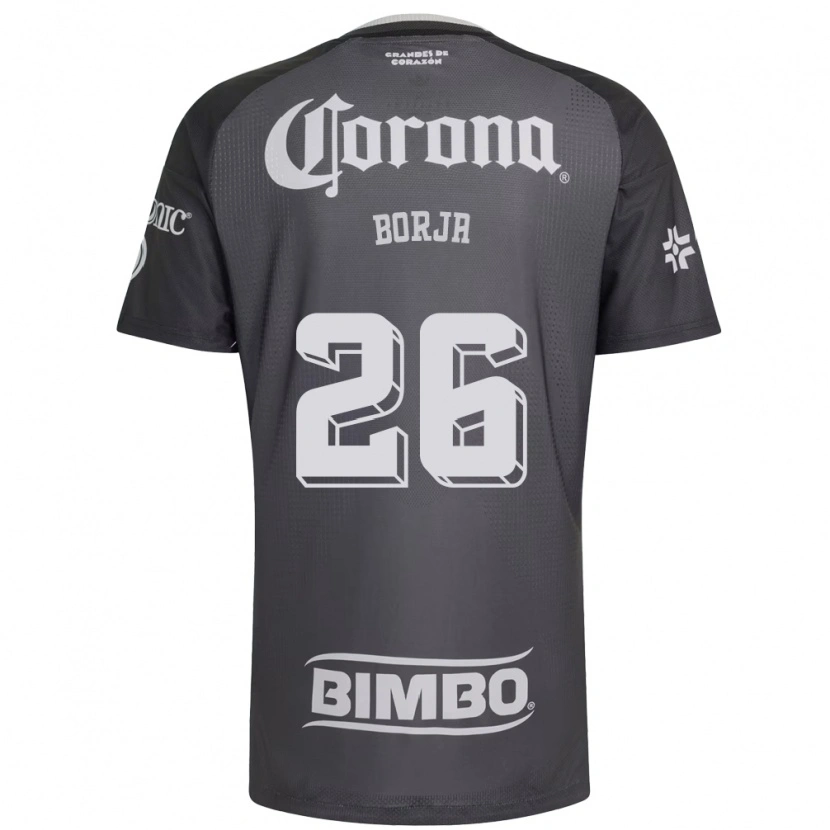 Danxen Dames Cristián Borja #26 Grijs Wit Zwart Uitshirt Uittenue 2026/27 T-Shirt België