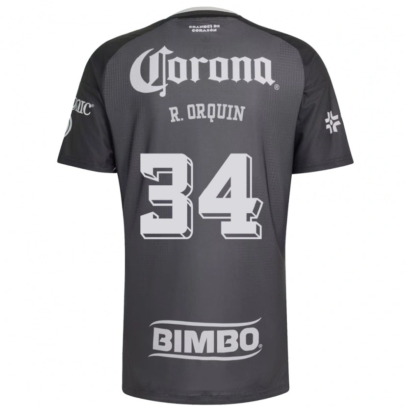 Danxen Dames Ralph Orquin #34 Grijs Wit Zwart Uitshirt Uittenue 2026/27 T-Shirt België