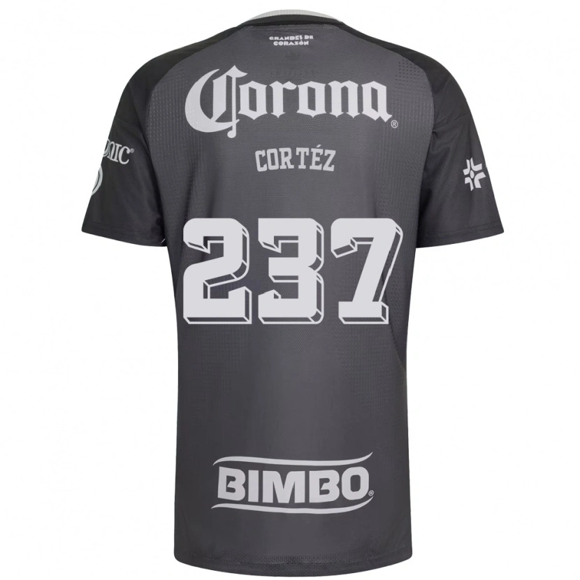 Danxen Dames Guillermo Cortéz #237 Grijs Wit Zwart Uitshirt Uittenue 2026/27 T-Shirt België