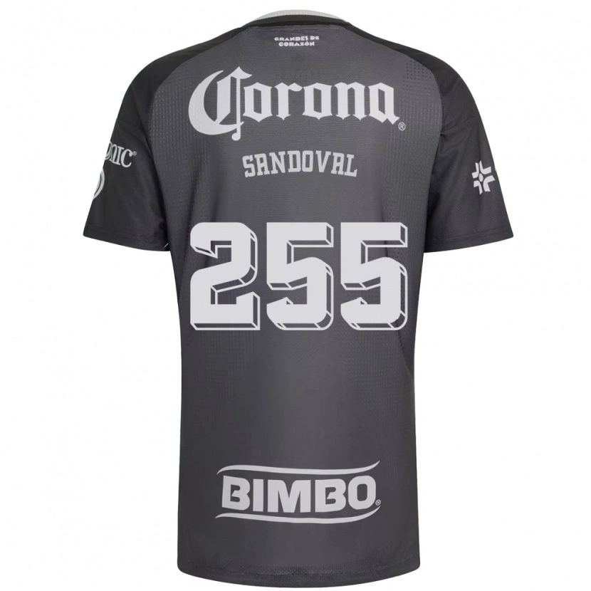 Danxen Dames Edson Sandoval #255 Grijs Wit Zwart Uitshirt Uittenue 2026/27 T-Shirt België