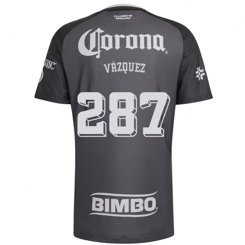 Danxen Dames Omar Vázquez #287 Grijs Wit Zwart Uitshirt Uittenue 2026/27 T-Shirt België